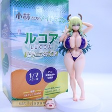 [USED] Q-six Miss Kobayashi's Dragon Maid Lucoa Bikini Style 1/7 Figure picture