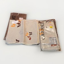 VTG Quiltcraft Deluxe Napkins Set of 8 New In Packing Made In USA picture