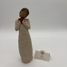 WILLOW TREE DEMDACO 2009 SUSAN LORDI FIGURINE JE T'AIME I LOVE YOU HOLDING HEART picture