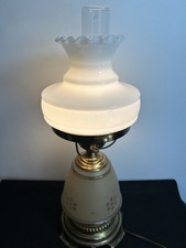 Vintage QUOIZEL Lamp 1978/GWTW/Three-way/Honey/Beige/Etched picture