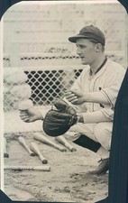 Undated Press Photo Baseball Catcher Fred Bergman - snb4891 picture