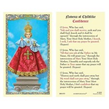 Infant of Prague Laminated Holy Card Size 2.625 in W x 4.375 in H Pack of 25 picture