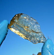 Libyan Desert Glass Meteorite Tektite impact specimen( 110 crt) Super Flat Gem A picture