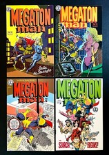MEGATON MAN #4, 5, 6, 7 Hi-Grade Lot By DON SIMPSON Kitchen Sink Comics 1985 picture