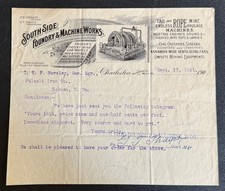 1901 South Side Foundry & Machine Works - Charleston WV - Graphic - Mining picture