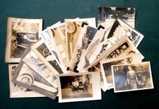1929 LOT antique 16pc AUTOMOBILE PHOTOGRAPHS pages gram jesse hb george peg picture