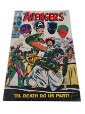 The Avengers #60 1969 Marriage of Janet Van Dyne and Hank Pym 3.0/3.5 Range Raw picture