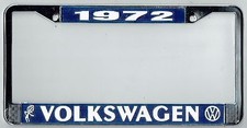 1972 Volkswagen VW Bubblehead Vintage California License Plate Frame BUS BUG T-3 picture