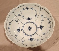 Antique Royal Copenhagen Blue Fluted Plain Salad Serving Bowl 9” 1889-1922 1st Q picture