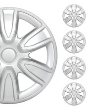 SCITOO Silver 15 Inch Hubcaps Universal Wheel Covers Easy Installation, PP picture