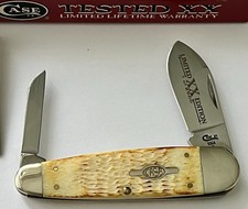 NEW 1999 CASE XX 6270SSM SLEEVEBOARD BURNT WHITE JIGGED BONE KNIFE 1 Of 2500 picture