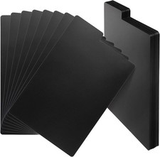 70 Pcs Comic Book Dividers Black Tall Daivider with Tabs Plastic Frosted Card picture