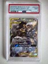 2019 P.M. SM Black Star Lucario & Melmetal GX #SM192 TAG TEAM PROMO PSA 9 picture