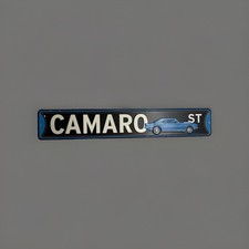 1969 Chevrolet Camaro GM Licensed Metal Sign 21 Inch Chevy Garage Decor picture