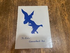 The Butlers Canvasback Inn Restaurant Menu Perryville Maryland MD 1950's Vintage picture
