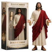 Jesus Christ Resin Statue Sacred Heart Figure Christian Home Decor Collectible picture