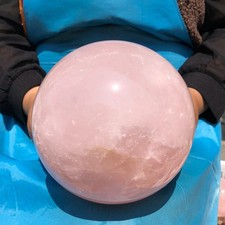 12.12LB Natural Pink Rose Quartz Crystal Sphere Ball Healing Reiki 5069 picture