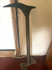 Vintage Cast Iron Cobbler Boot Jack Shoe Stand Anvil Tool Floor Base picture