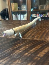 Vintage Antique 20” Inuit Walrus Oosik w/ Hand Carved Polar Bear & Walrus Ends picture