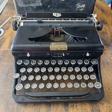 Antique 1937 Royal Model O Vintage Typewriter #O-543534 1935-36 picture