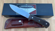 RARE Danny Reed Cougar Creek Knives Micarta USA Made Survival Knife & Sheath picture