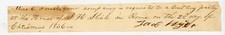 1836 Handwritten Rome PA Quilting Party Miss E Forest Jane Myer Signed Christmas picture