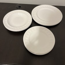 10-Used Chipped Wedgwood Colosseum Rimmed Soup Bowl Plates Bicentenary  White  picture