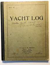 Journey of Yacht Adroit II c1938 YACHT LOG Robinson B. Crockett, Master NY to TX picture