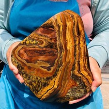 6.99LB Natural tiger-eye Mineral Quartz Crystal Mineral Reiki healing picture