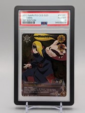 Deidara - 1281 - Invasion - Super Rare PSA 8 Naruto CCG TCG Bandai Plus Guard picture