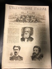 L' Illustrazione Italiana 41 1876 Genoa Garibaldini Sutorina Cairo ENGRAVINGS picture