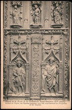 Aix-en-Provence St-Sauveur Cathedral Door 15th Century Prophets Postcard picture