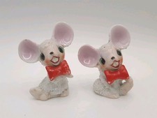 Vtg Arnart Sugar Mice Mouse Figurines Big Ears Buck Teeth Anthropomorphic  picture