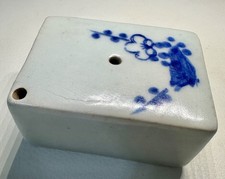 Fine Old Antique Chinese Korean Blue & White Porcelain Water Dropper Coupe picture