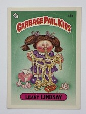 1985 Topps Garbage Pail Kids -Series 2 -Glossy #45a LEAKY LINDSAY (EX) SEE PICS picture