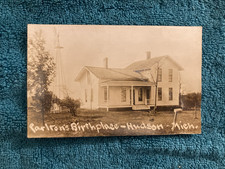 RPPC Will Carltons Birthplace Hudson Michigan History Posted 1909 Clayton Mi picture