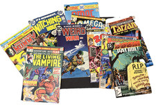 Sci-Fi & Horror Comic VTG Lot 10 Books 1970s Bronze Age Morbius Kirby DC Marvel picture