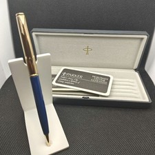 PARKER Insignia Twisted Ballpoint Pen Blue Lacquer #3a26c7 picture