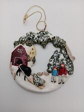 Christmas Tree Cutting Ornament Hand Painted by Hestia Products Studio picture