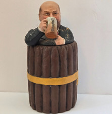 Antique Bohemia Czechoslovakia Tobacco Cigar Humidor Jar Gesundheill picture