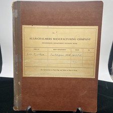 RARE 1961 Allis-Chalmers Manufacturing Company Engineering Dept. Figuring Book picture