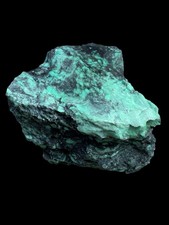 Natural Emerald Rose Variscite Solid High Quality Green with Black matrix  picture