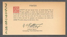 George S Patton Signature & Weather Prayer Reprint Original Period Paper *079 picture