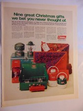 1970 COLEMAN Camping Gifts For Christmas vintage print ad picture