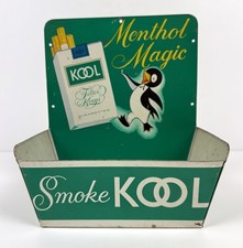 Vintage KOOL Menthol Magic Penguin Cigarette Match Holder Store Display Sign picture