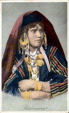 Bedouine woman portrait Cliche L. Papazoglou & Co. c1910s Vintage Postcard picture