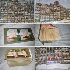 Lot of 217 ANTIQUE Stereoview Cards, Mixed Topics picture