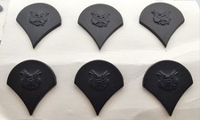 3 Pair (6) Army Insignia grade ENLISTED PERSONNEL SPECIALIST 4 SP-4 Subdued Pins picture