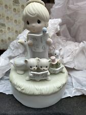 1982 Precious Moments Music Box Joy to the World “Let Heaven and Nature Sing“ picture