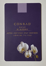 Conrad Macao Londoner China Hilton Room KEY CARD NEW Opening Hotel Macau picture